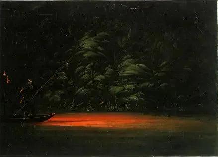 Amazon'da meşale balıkçılığı - George Catlin