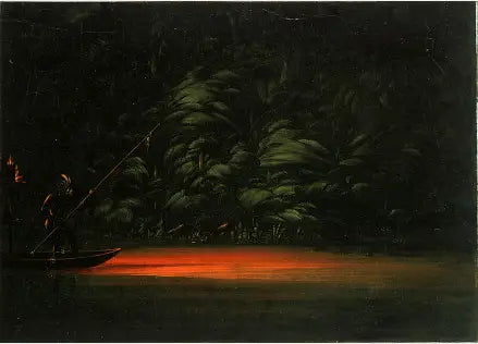 Amazon'da meşale balıkçılığı - George Catlin
