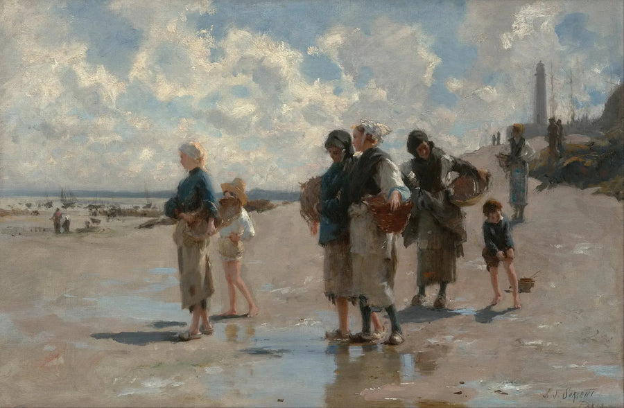 Cancale'de İstiridye Avı - John Singer Sargent