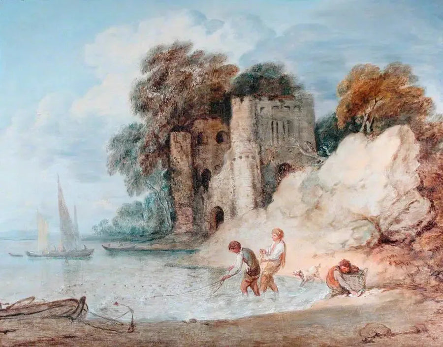 Kıyıdan balık tutma - Thomas Gainsborough