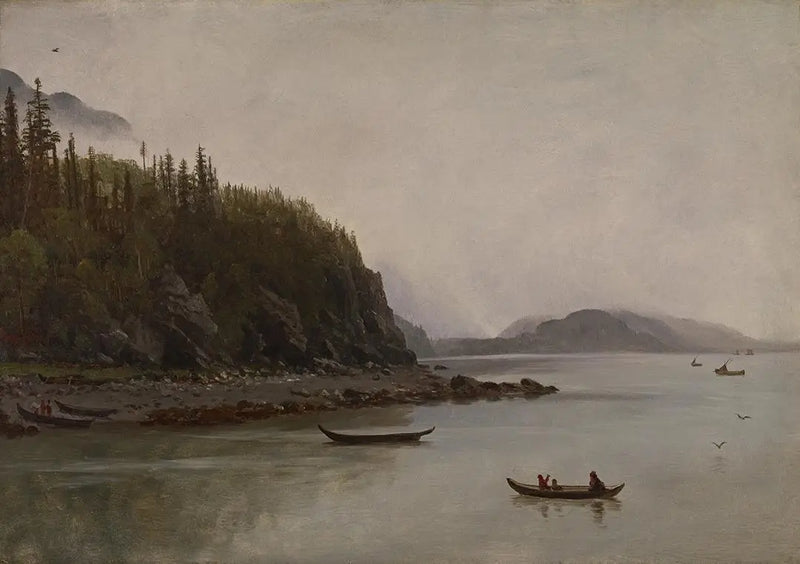 Hintli Balıkçılık - Albert Bierstadt