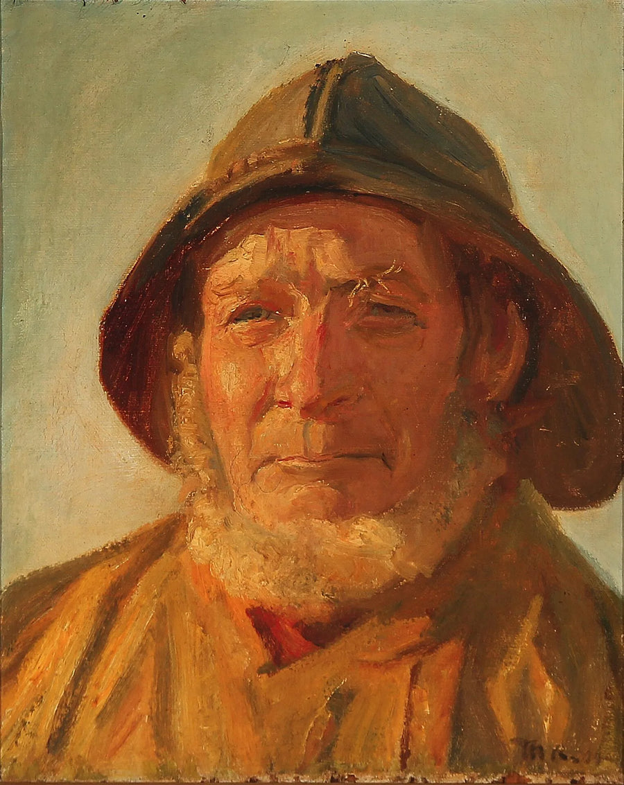 Öğleden Sonra Güneşinde Balıkçı - Michael Peter Ancher