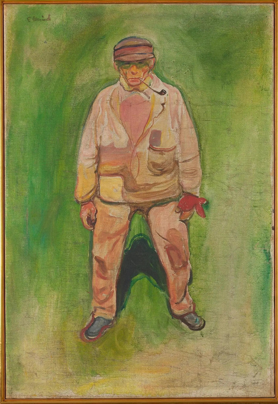 Yeşil bir çayırda balıkçı - Edvard Munch