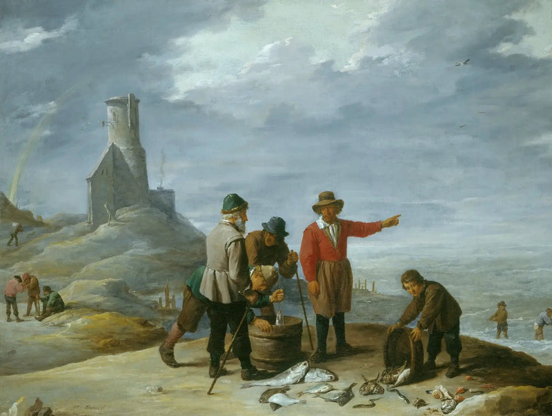 Deniz Kenarında Balıkçılar - David Teniers le Jeune