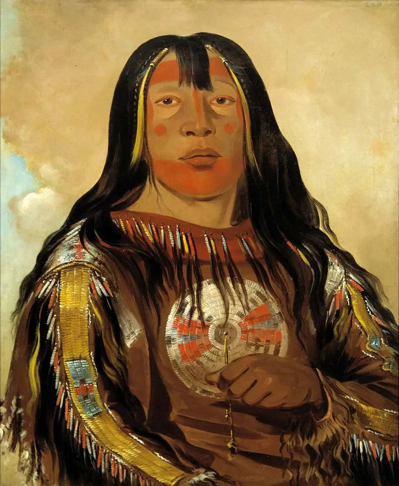 Peh-tó-pe-kiss, Côtes d'Aigle, bir Piegan şefi - George Catlin