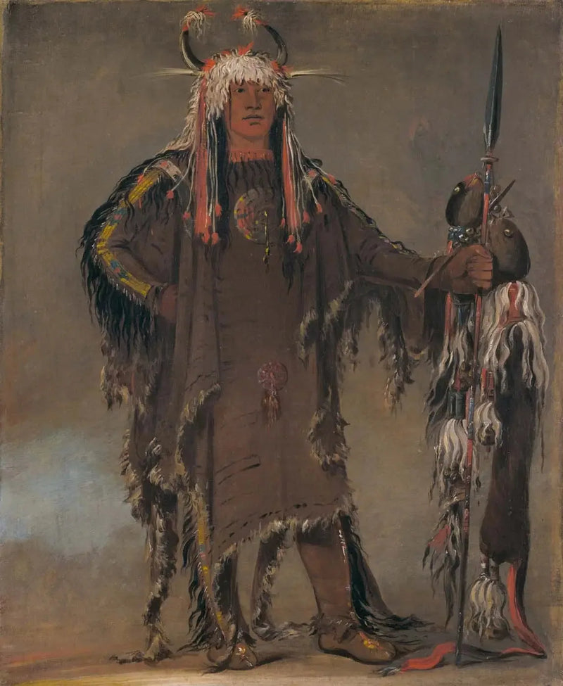 Peh-tó-pe-kiss, Côtes d'Aigle, bir Piegan şefi - George Catlin