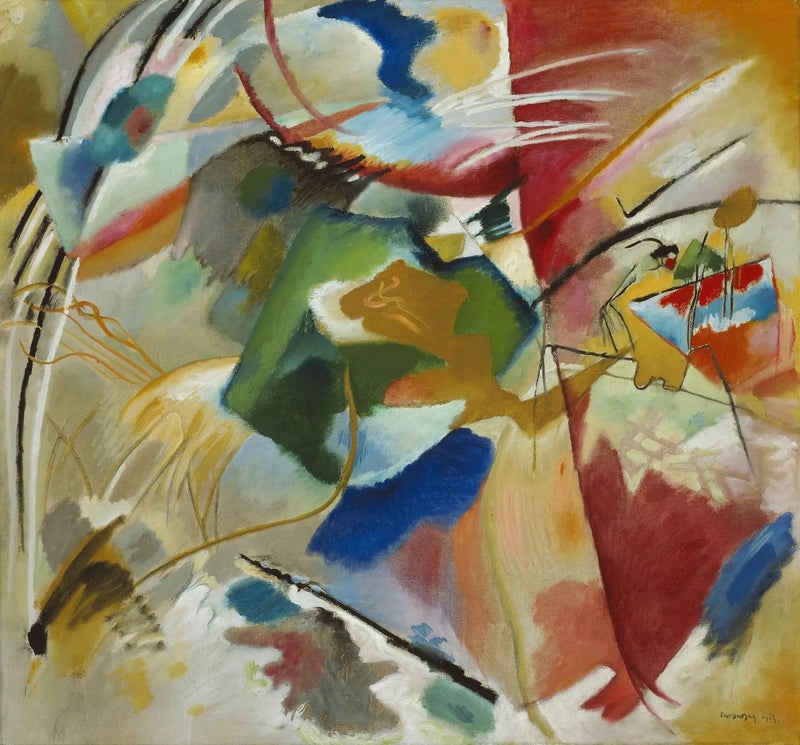 Yeşil merkezli tablo - Vassily Kandinsky