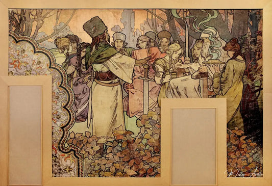 Peinture murale L'Exposition Universelle de 1900 - Mucha - Reproductions de tableaux et peintures haut de gamme