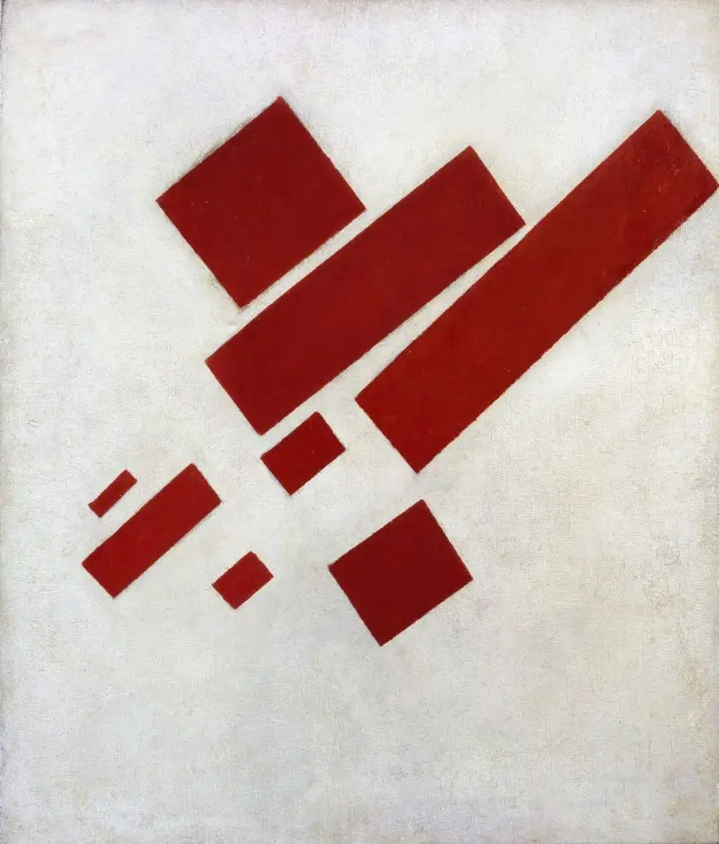 Suprematist Resim: Sekiz Kırmızı Dikdörtgen - Kazimir Malevich