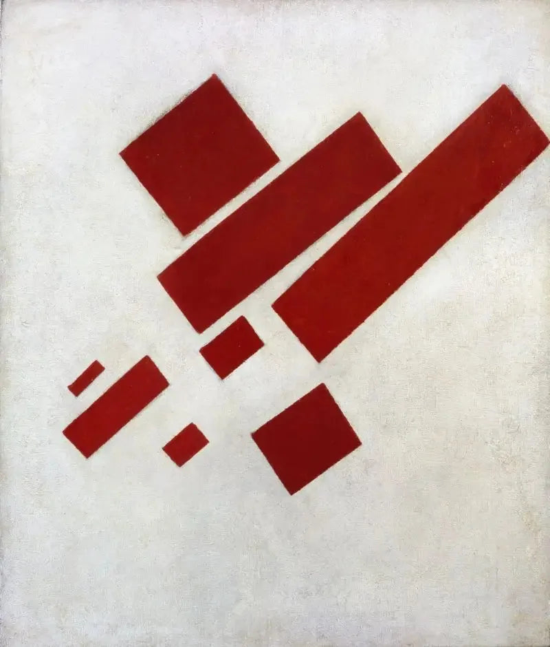 Peinture suprématiste : huit rectangles rouges - Kazimir Malevich image 1 copie peinte à la main à l’huile