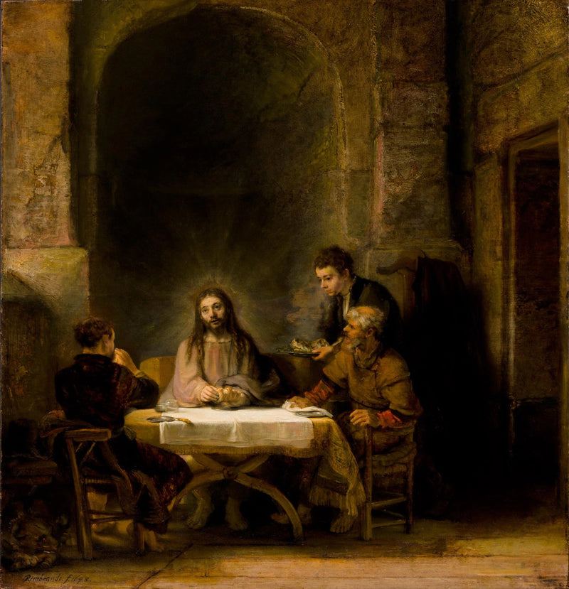 Emmaus Yolcuları - Rembrandt