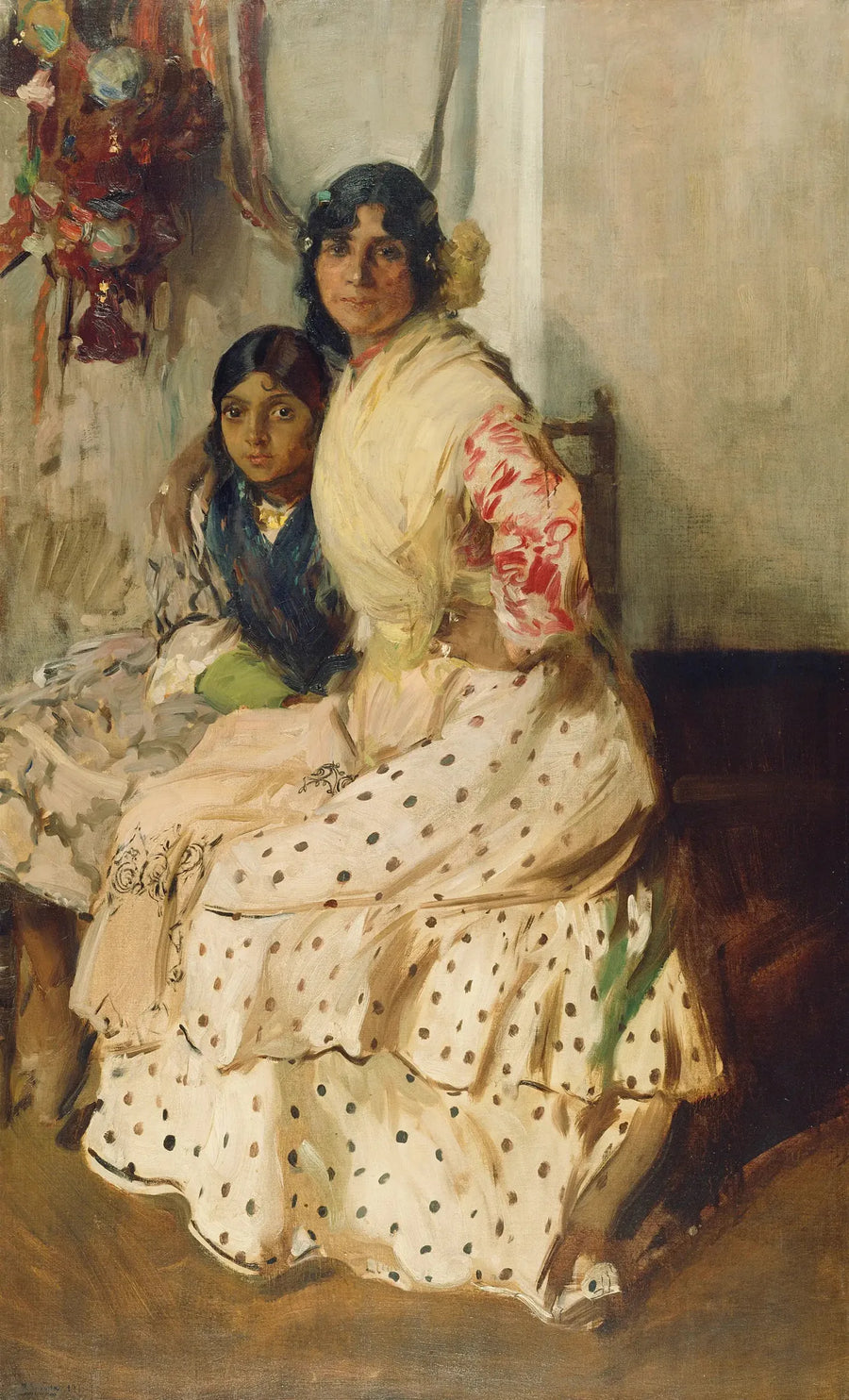 Pepilla çingene ve kızı - Joaquín Sorolla