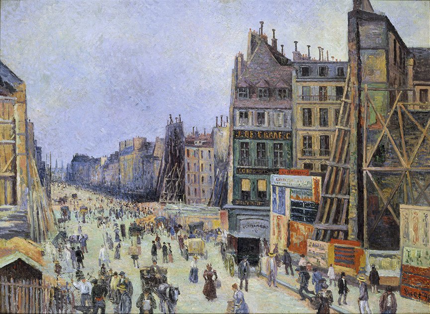 Percement de la rue Réaumur - Maximilien Luce