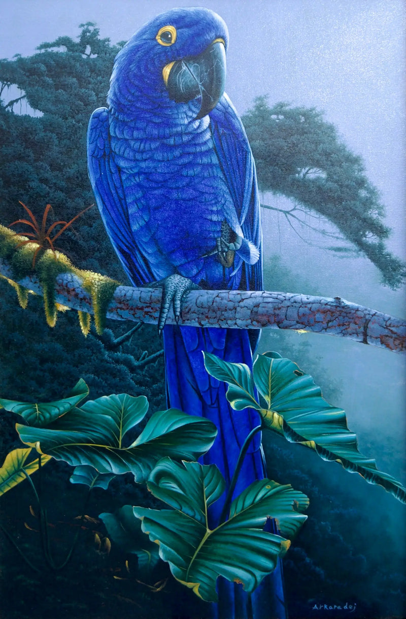 Ormanda Mavi Papağan | 60x90 cm