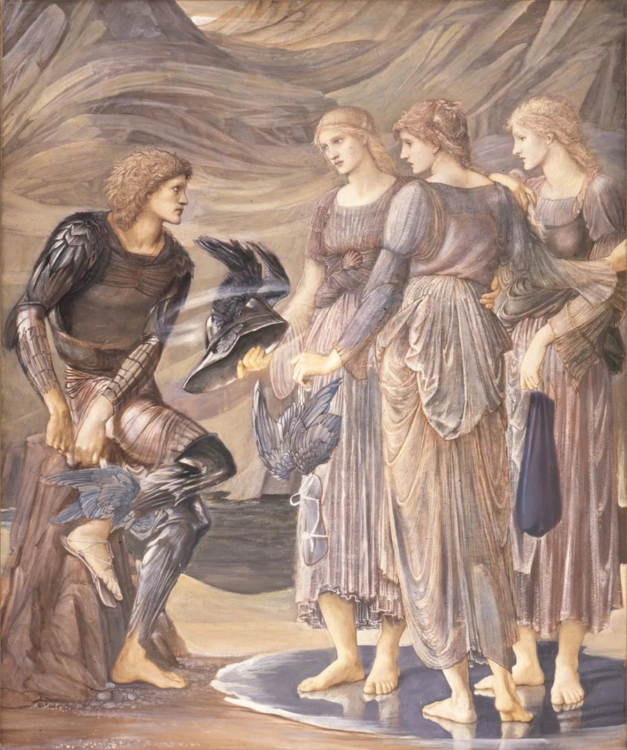 Persée ve deniz perileri (Persée'nin donanması) - Edward Burne-Jones
