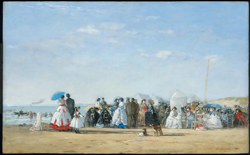 Plajda Modaya Uygun Karakterler - Eugène Boudin