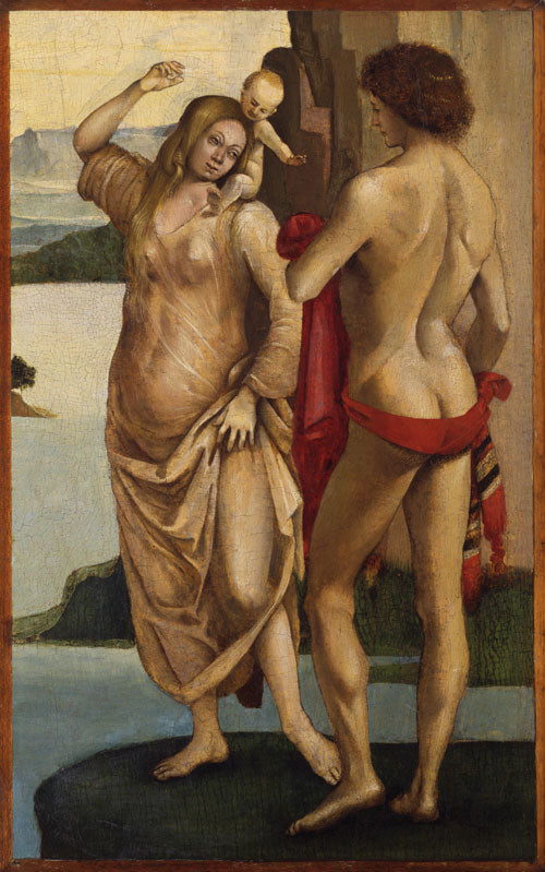 Personnages dans un paysage : Homme, Femme et Enfant - Luca Signorelli