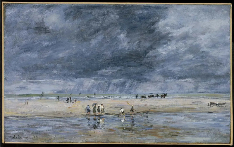Plajda Karakterler - Eugène Boudin