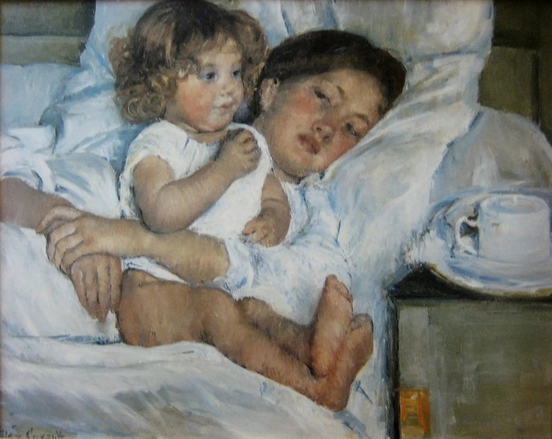 Yatakta Kahvaltı - Mary Cassatt