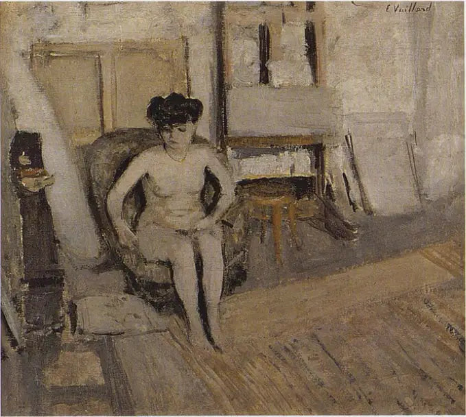 Küçük oturan çıplak - Édouard Vuillard