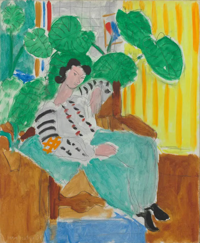 Yapraklı Küçük Romanya Bluzu - Henri Matisse