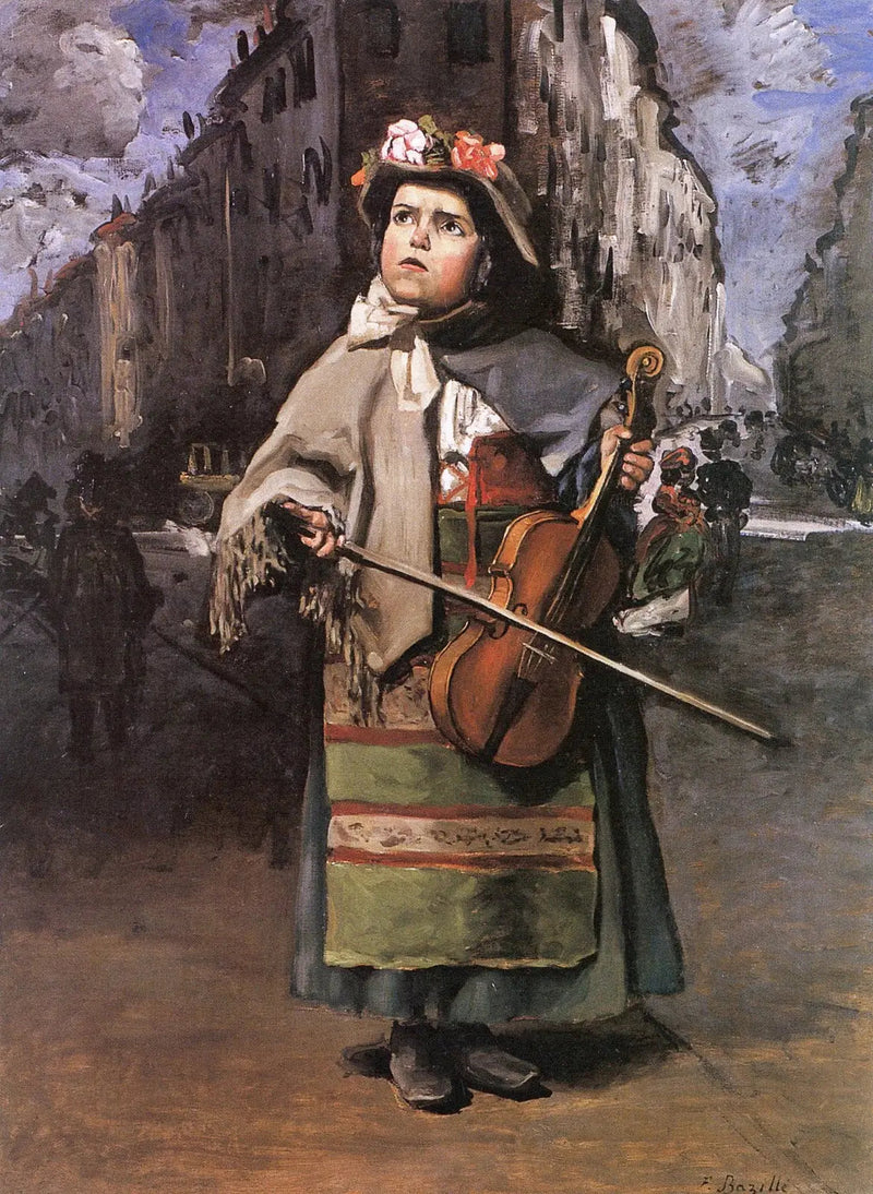 Sokakların küçük İtalyan şarkıcısı - Frédéric Bazille