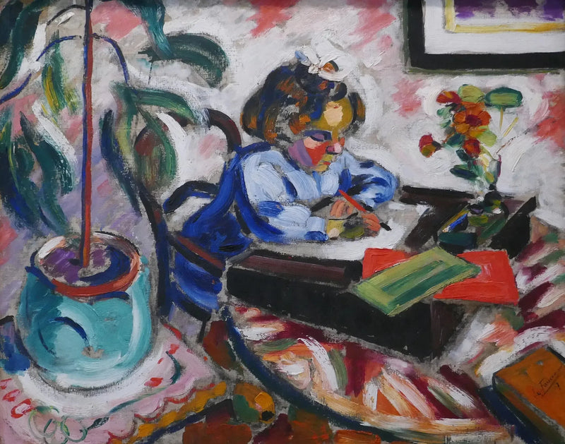 Küçük okul öğrencisi - Henri Le Fauconnier