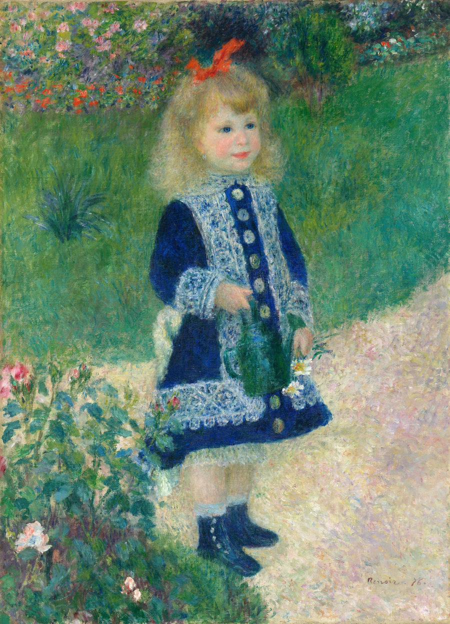 Sulama Kovasındaki Küçük Kız - Pierre-Auguste Renoir