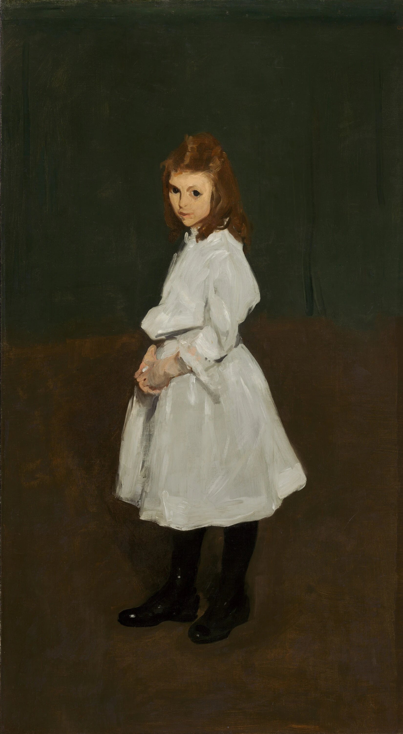 Petite fille en blanc (Queenie Burnett) - George Bellows