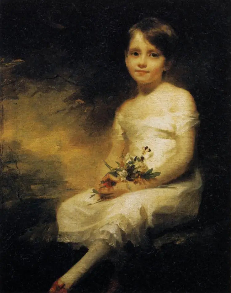 Küçük Kız Çiçeklerin Kiracısı - Henry Raeburn