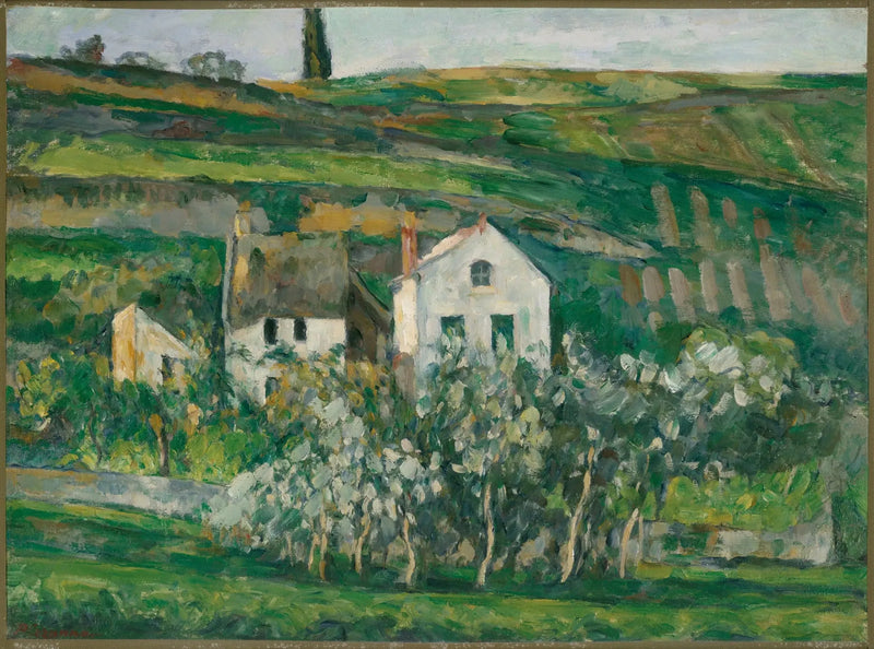 Pontoise'de Küçük Evler, Auvers-sur-Oise yakınlarında - Paul Cézanne