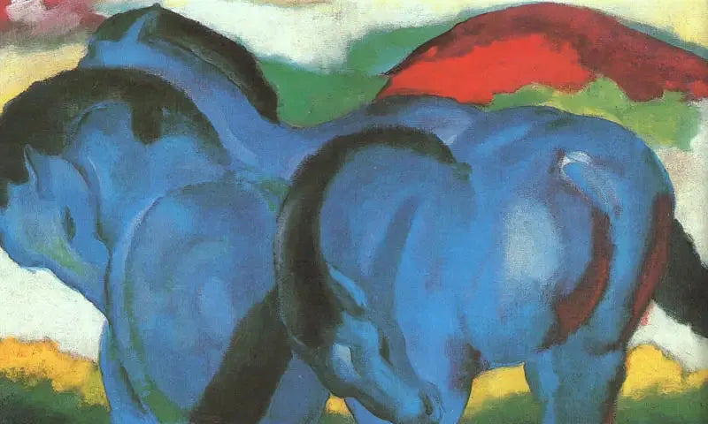 Küçük Mavi Atlar - Franz Marc