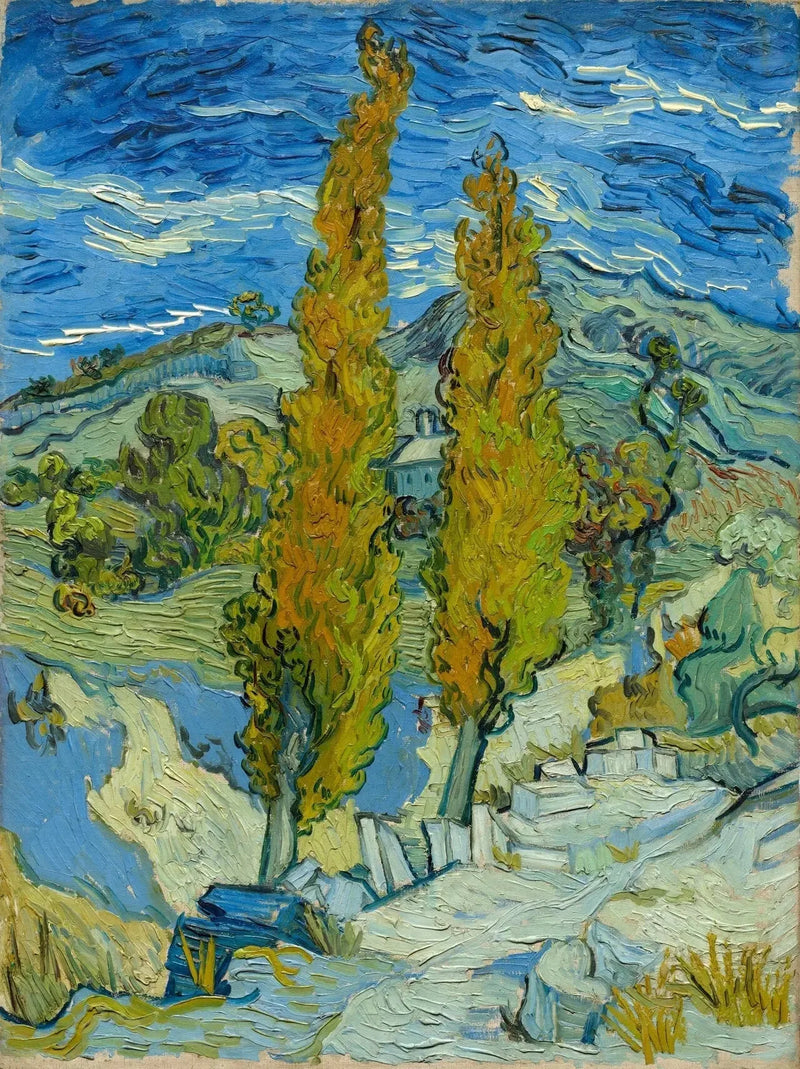 Saint-Rémy'deki Kavaklar - Vincent van Gogh
