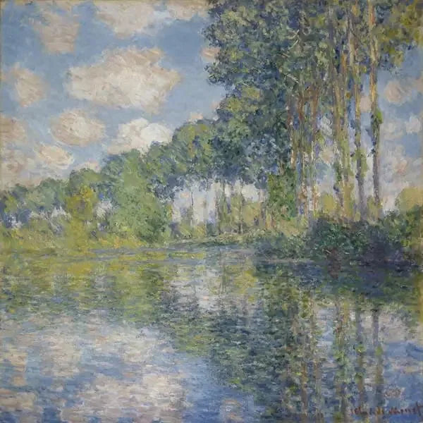 Epte Nehri Kenarındaki Kavaklar - Claude Monet