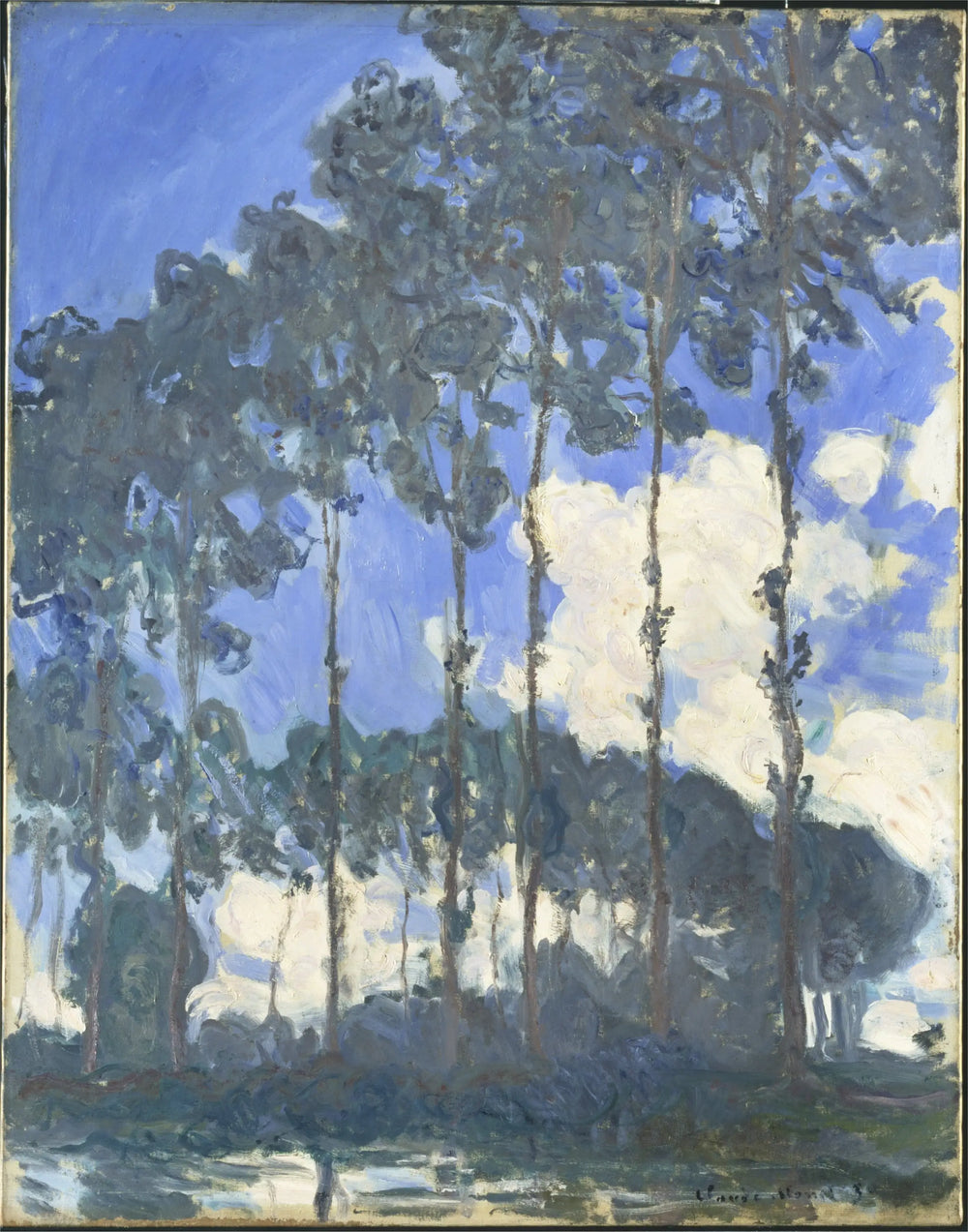 Reproduction du tableau « Peupliers au bord de l'Epte - Claude Monet » par Alpha Reproduction en peinture à l’huile