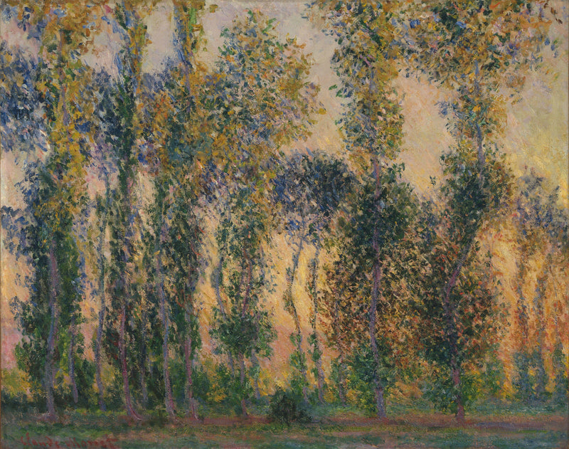 Giverny W1156'daki Les Peupliers - Claude Monet