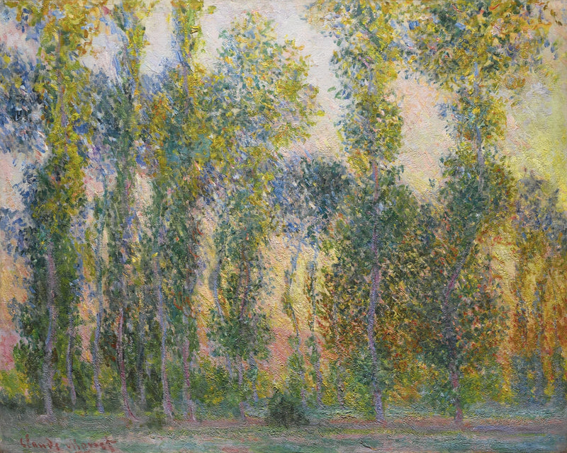 Giverny W1156'daki kavaklar - Claude Monet