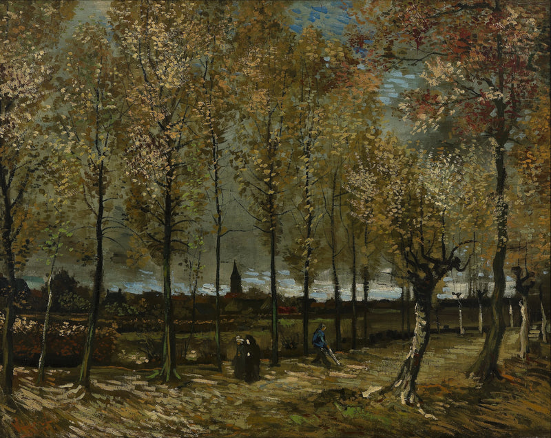 Nuenen yakınlarında Kavaklar - Vincent van Gogh