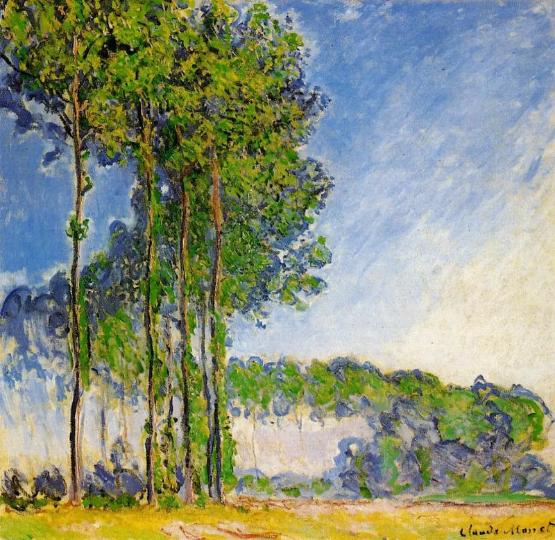 Sazlıklar'dan Kavaklar - Claude Monet