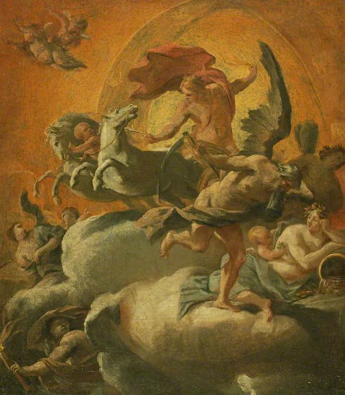 Phaéton ve Arabası ve Kronos - Simon Vouet