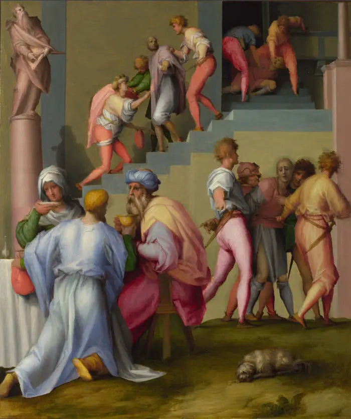 Firavun ve uşağı ile fırıncı - Pontormo