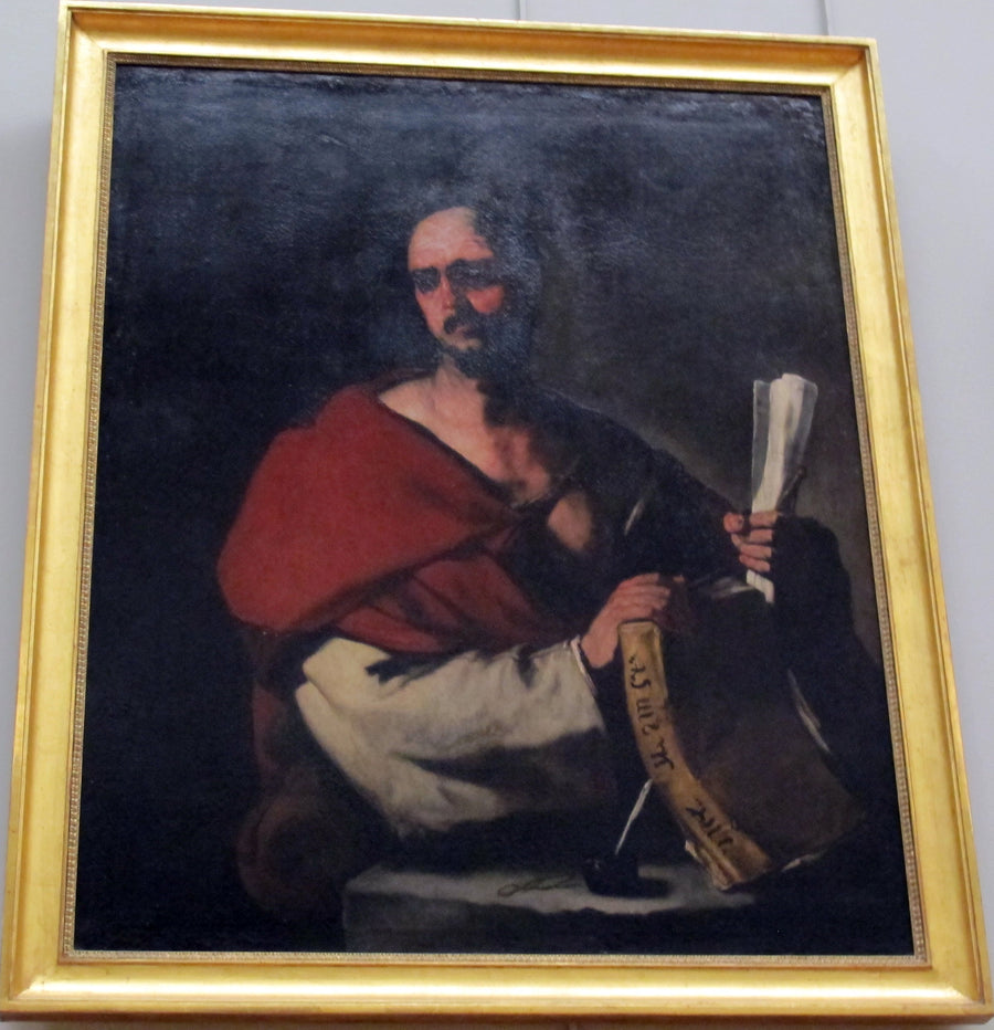 Filozof kitap ve kağıt rulosu tutuyor - Luca Giordano