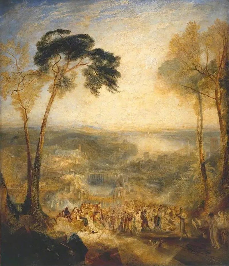 Venüs Olarak Halka Açık Hamamlara Giden Phryne: Demosthenes'in Aeschines Tarafından Alay Edilmesi - J. M. W. Turner