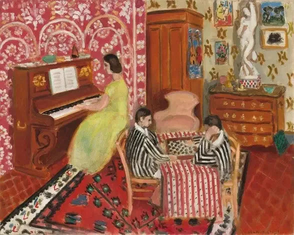 Piyanist ve Dama Oyuncuları - Henri Matisse
