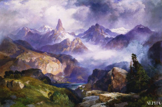 Pic de l'indice, parc national de Yellowstone - Thomas Moran - Reproductions de tableaux et peintures haut de gamme