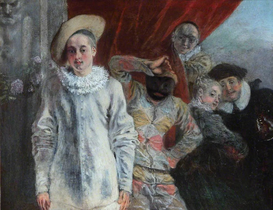 Pierrot, Arlequin ve Scapin - Antoine Watteau