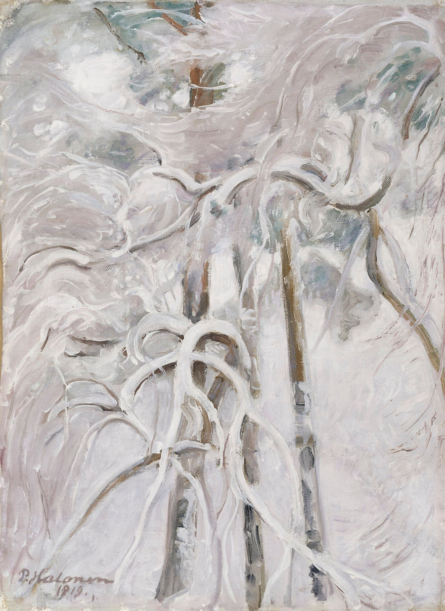 Pin chargé de neige, Pekka Halonen, 1919