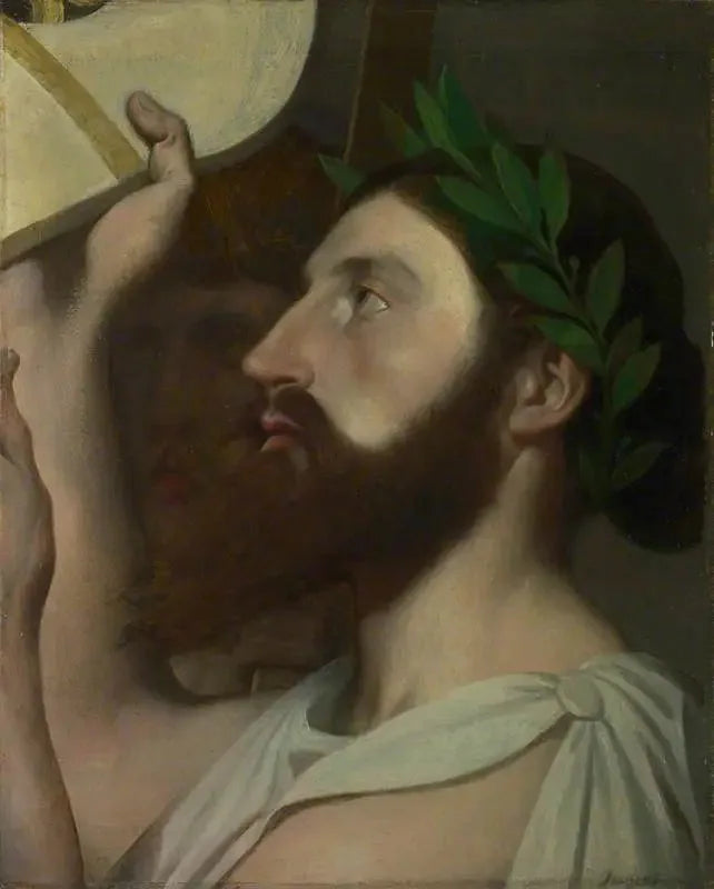 Pindar, Homeros'a Lirasını Sunuyor - Jean-Auguste-Dominique Ingres