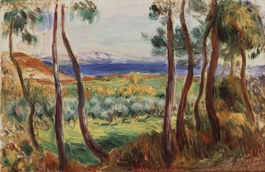 Cagnes Çevresindeki İğneler - Pierre-Auguste Renoir