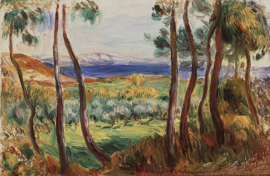Cagnes Çevresindeki İğneler - Pierre-Auguste Renoir